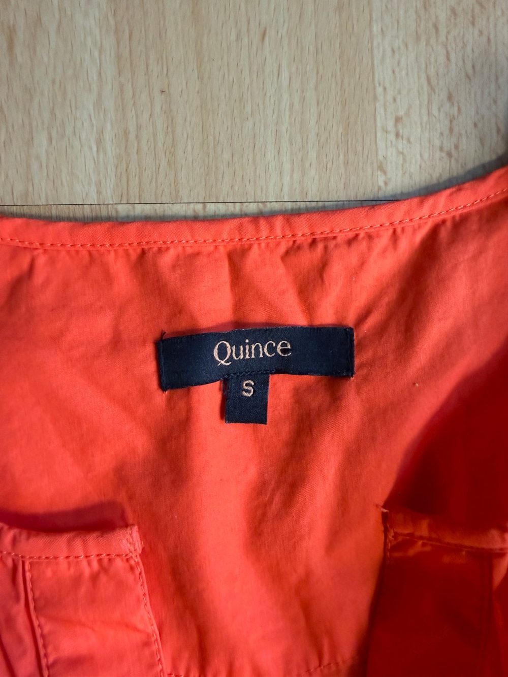 Quince Organic Poplin Cotton Tiered Maxi Dress in Vermilion Red Small Resort - Picture 9 of 14